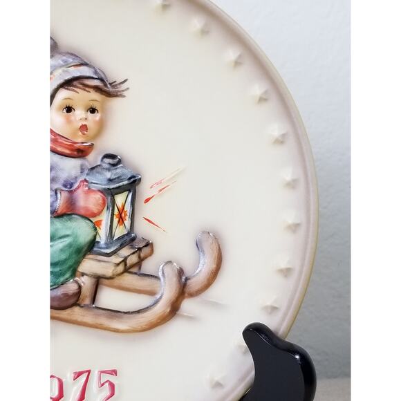 Hummel 5th Annual Plate 1975 Goebel Hand Painted Hum 268 West Germany Vintage - Picture 4 of 10